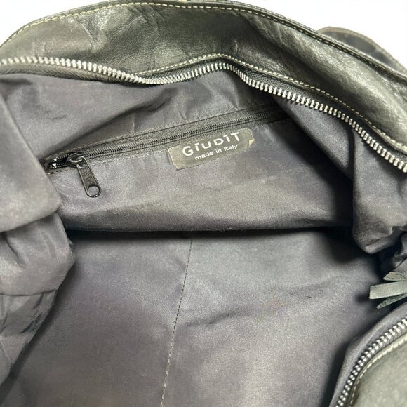 Giudit Black Italian Leather Slouch Hobo Bag – Women’s Large Shoulder Purse - Picture 12 of 14